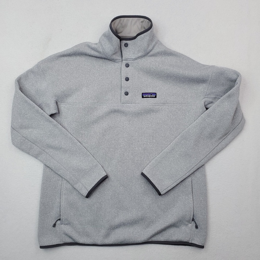Patagonia Jacket Women Extra Large Gray Better Sweater Marsupial Pullover Fleece